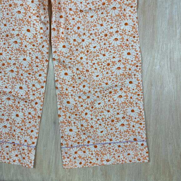 Lingua Franca Floral Daisy Retro 70s Playful Cottage Core Wide Leg Pants Small - Picture 13 of 16